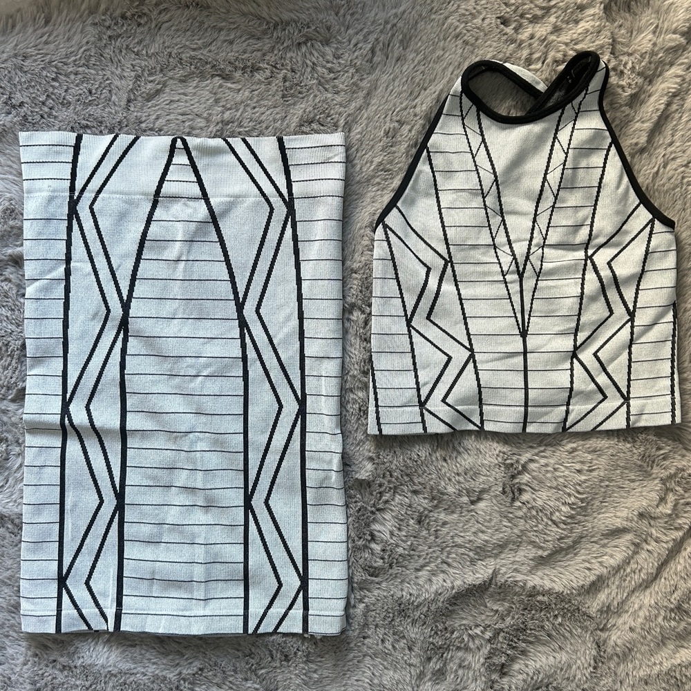 BCBGeneration 2piece Set. Skirt & cropped tank. Machine washable. Worn once!!
